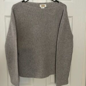 Talbots gray crewneck sweater
